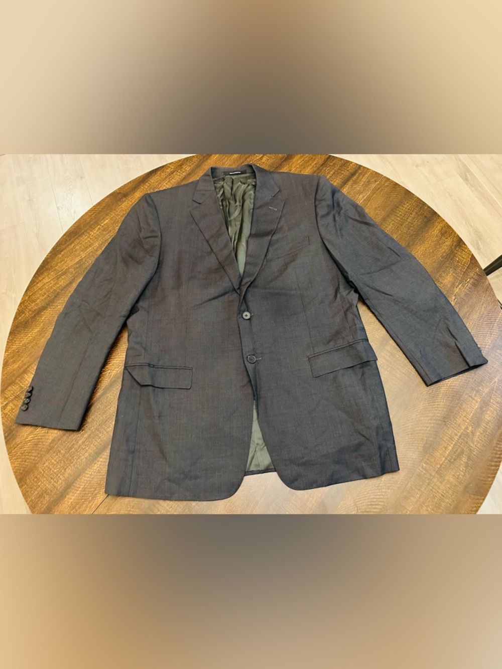 Ermenegildo Zegna Men's Silk/Wool Blazer Gray-Switzerland-Size EU 56R/US 46R
